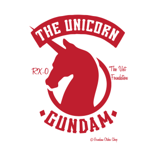 The Unicorn Biker Style Badge T-Shirt