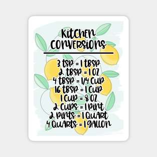 Cooking Conversions | Zesty Lemons Magnet