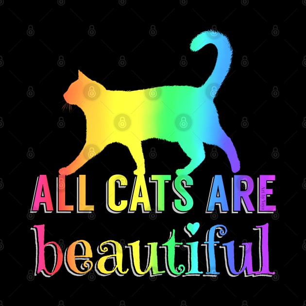 All Cats Are Beautiful by Art by Veya