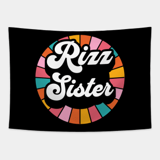 Rizz Sis | Sister | Sibling | W Riz | Rizzler | Rizz god | Funny gamer meme | Streaming | Rizzard Tapestry