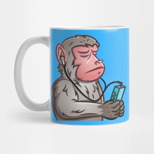 Monkey With a Walkman Gif