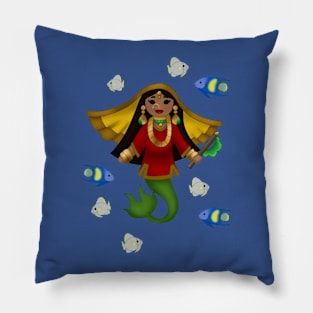 Indian Mermaid Pillow