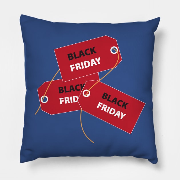 Black Friday Pillow by dddesign