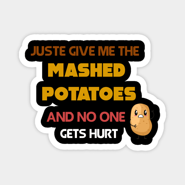 Mashed Potatoes Magnet by Flipodesigner