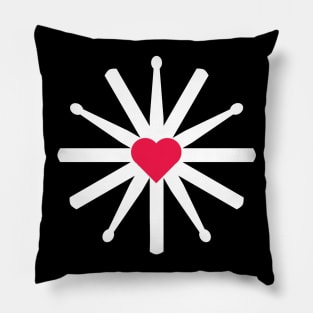 Heart of a Drummer Pillow