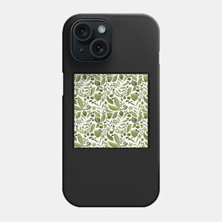 Springtime in the garden repeat pattern Phone Case