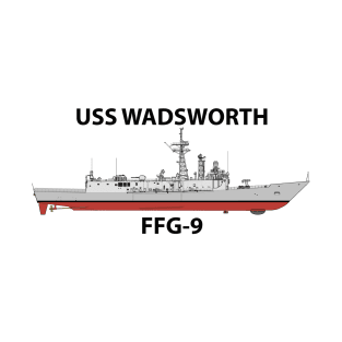 USS WADSWORTH - FFG-9 - OH PERRY CLASS T-Shirt