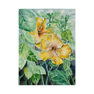 hibiscus flower painting T-Shirt