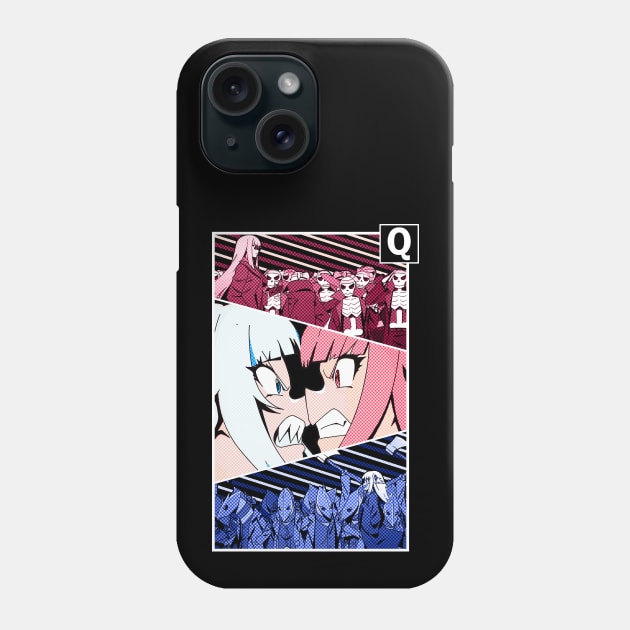 Q | Gawr Gura & Calliope Mori Hololive En Phone Case by TonaPlancarte