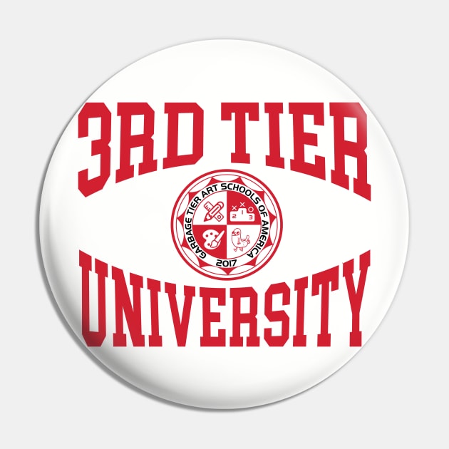 3rd Tier University Pin by CommonSans