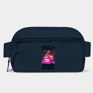 Funny Raccoon Your Little Ray of Sarcastic Sunshine Has Arrived design Bag