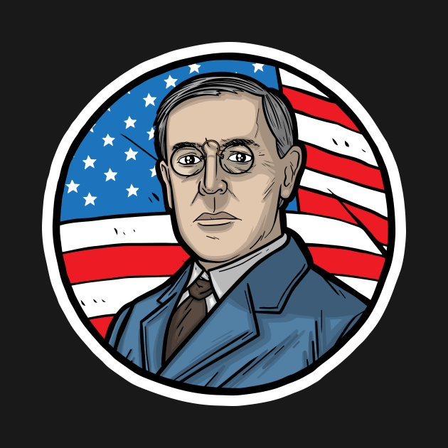 Woodrow Wilson by Baddest Shirt Co.