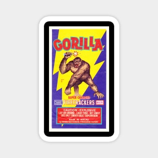 VINTAGE FIRECRACKER GORILLA MADE IN MACAU Magnet