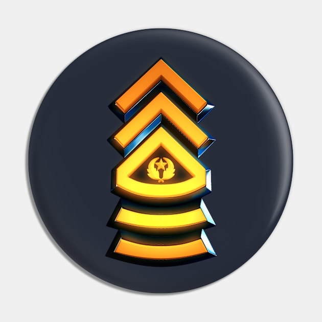 Command Sergeant Major - Military Insignia Pin by Arkal