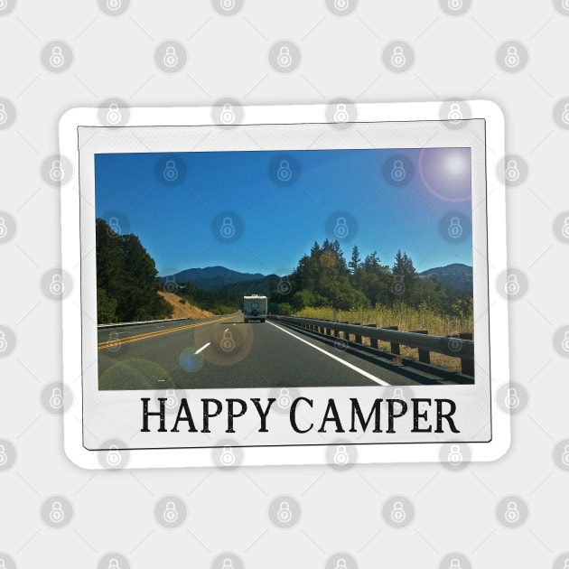 snapshot road trip (happy camper) Magnet by mystudiocreate