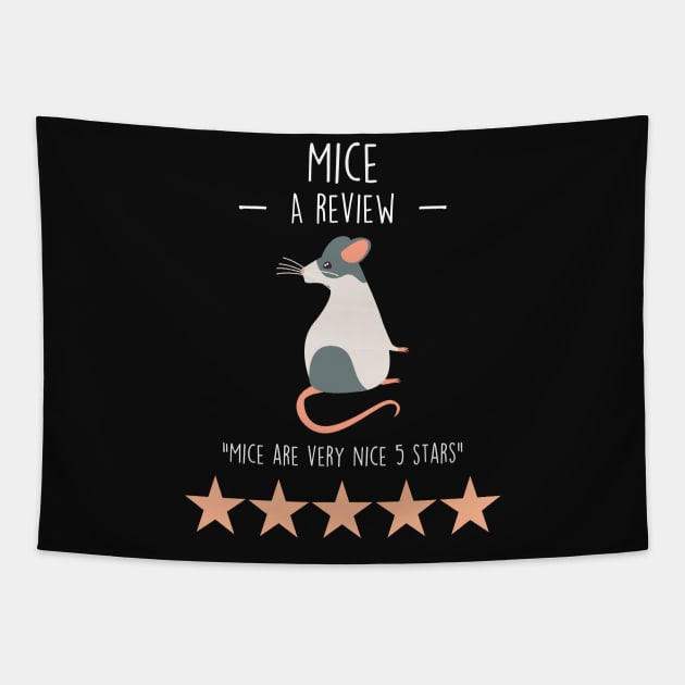 Mouse Review Tapestry by Psitta