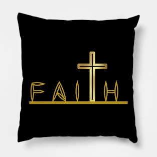 Faith t shirt Pillow