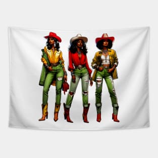 Black Cowgirl Western Rodeo Melanin Black History Texas Tapestry