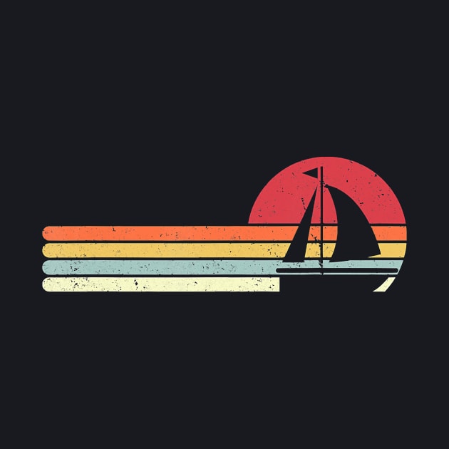 Sailing Retro Style Sail Boat by AlexWu