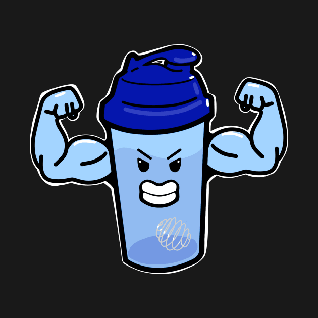 Protein Shaker gym bro by SusanaDesigns