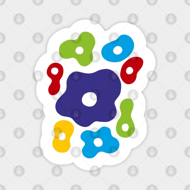 Colored spots Magnet by Frenzy Fox