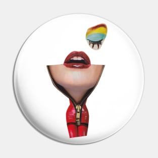 The Unzipped Girl Pin