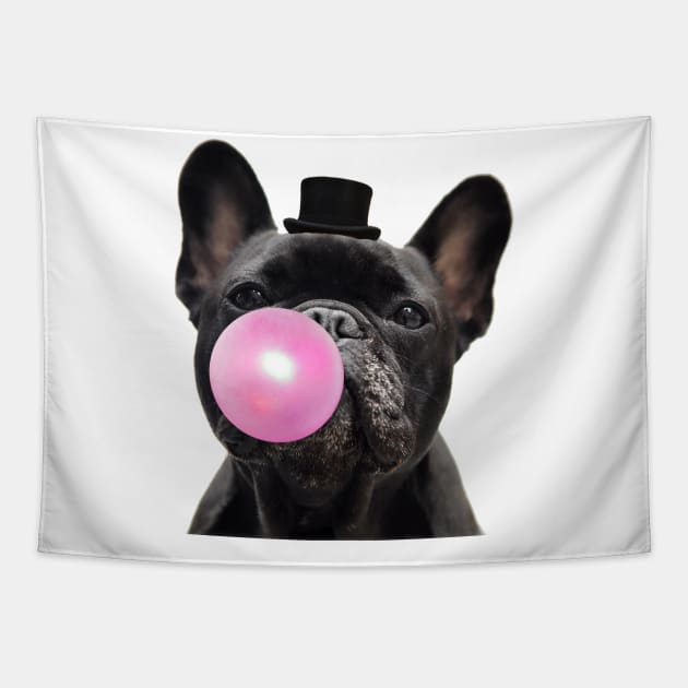 Funny french bulldog Tapestry by Collagedream