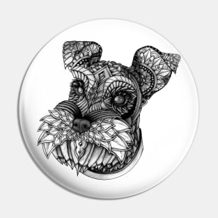 Ornate Schnauzer Pin