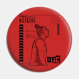 Juju watkins || Usc | Black Retro Pin