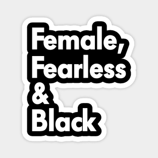 FEMALE FEARLESS & BLACK Magnet