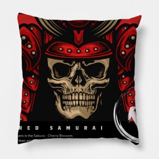 the eternal devotion of the red samurai Pillow