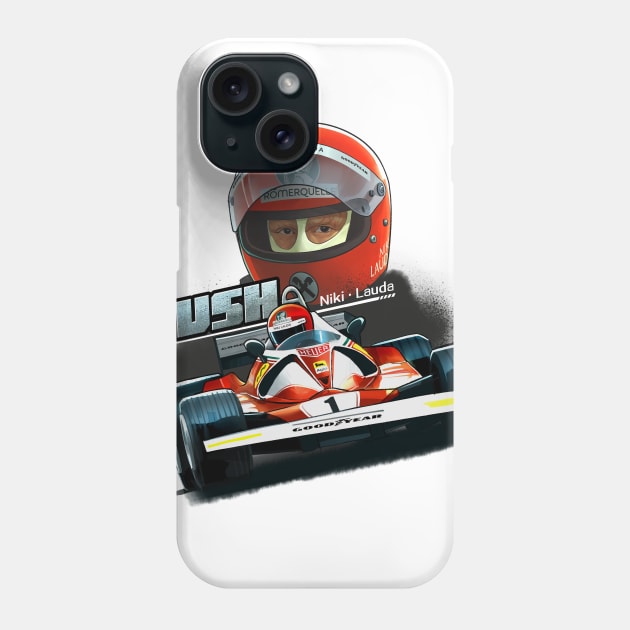 RUSH-Niki Lauda Phone Case by mangbo