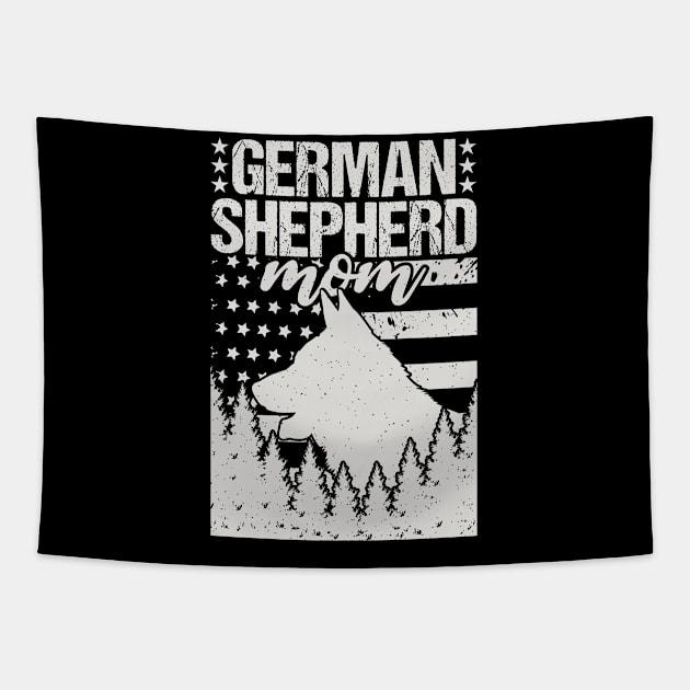 German Shepherd Mom Tapestry by Tesszero