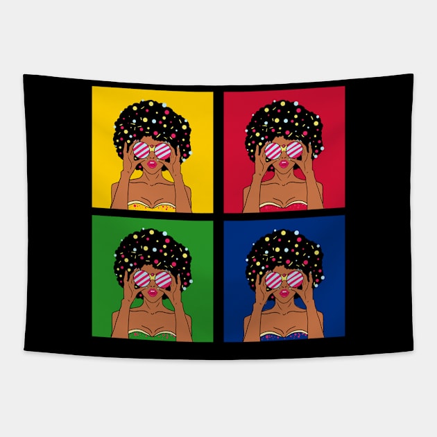 unapologetically black Tapestry by moudzy