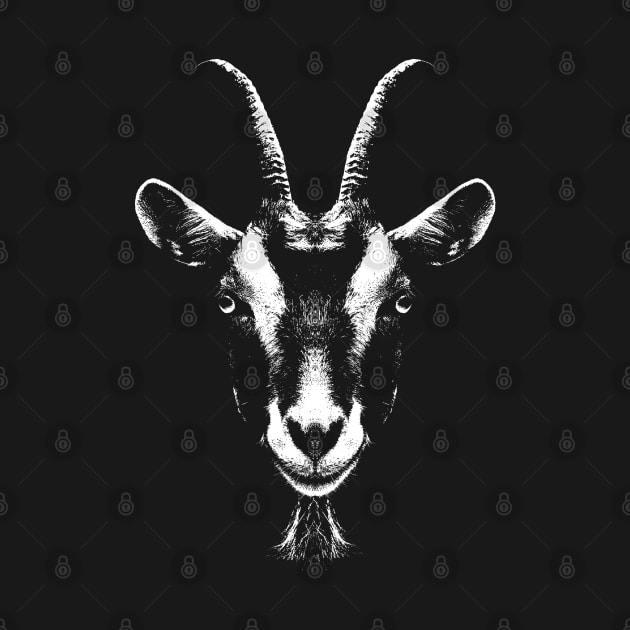 Goat / Portrait / Head by R LANG GRAPHICS