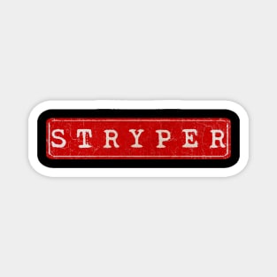 vintage retro plate Stryper Magnet