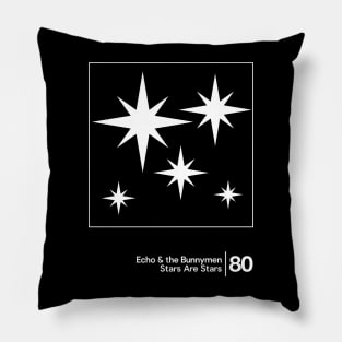 Echo & The Bunnymen / Minimal Graphic Design Tribute Pillow