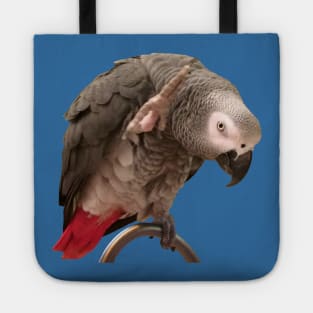 African Grey Parrot Funny Wave Tote