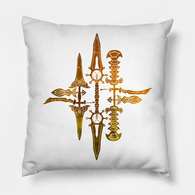 Zidane Swords Pillow by HyperTwenty