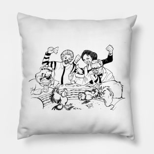 Fast Food Fight Club Pillow