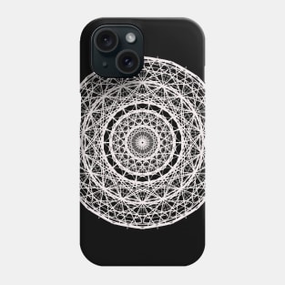 Gentle White Mandala Pattern Design Phone Case