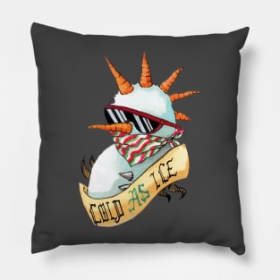 Cold as ice snowman Pillow