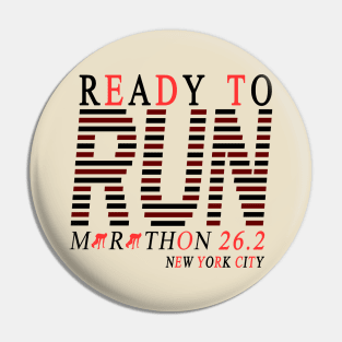 marathon 26.2/2019 (ready to run marathon 26.2 new york city) Pin