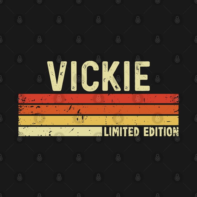 Vickie Name Vintage Retro Limited Edition Gift by CoolDesignsDz