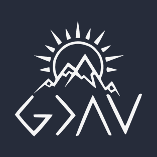 God is Greater than the Highs and Lows T-Shirt - Faith-Inspired Apparel T-Shirt