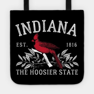 Indiana The Hoosier State Cardinal Tote