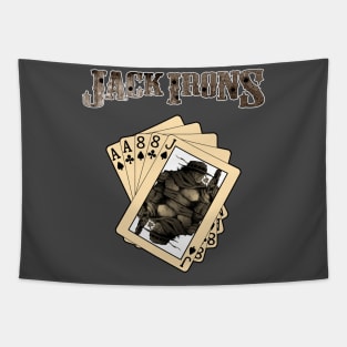 Jack Irons: The Steel Cowboy Dead Mans Hand Tapestry