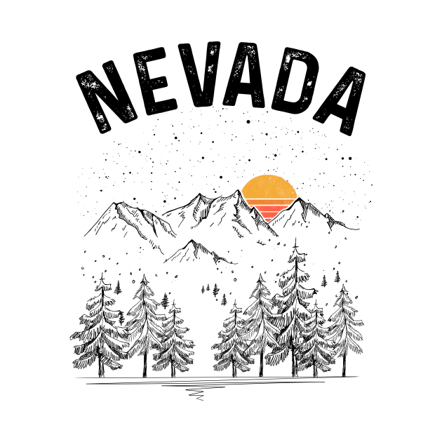 Nevada State Vintage Retro by DanYoungOfficial