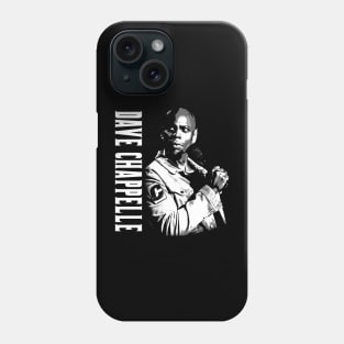 dave chapelle black and white art Phone Case