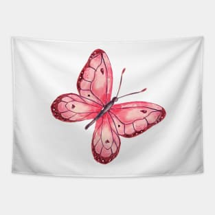 Pink Butterfly Tapestry